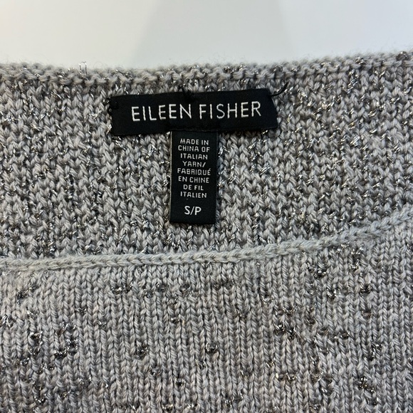 Eileen Fisher gray sweater r23-12 - Picture 2 of 3
